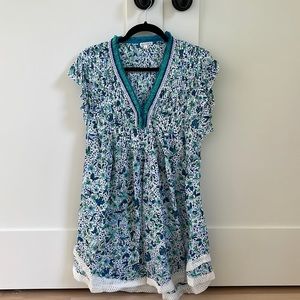 Poupette St Barth Blue Beach Coverup Size Small